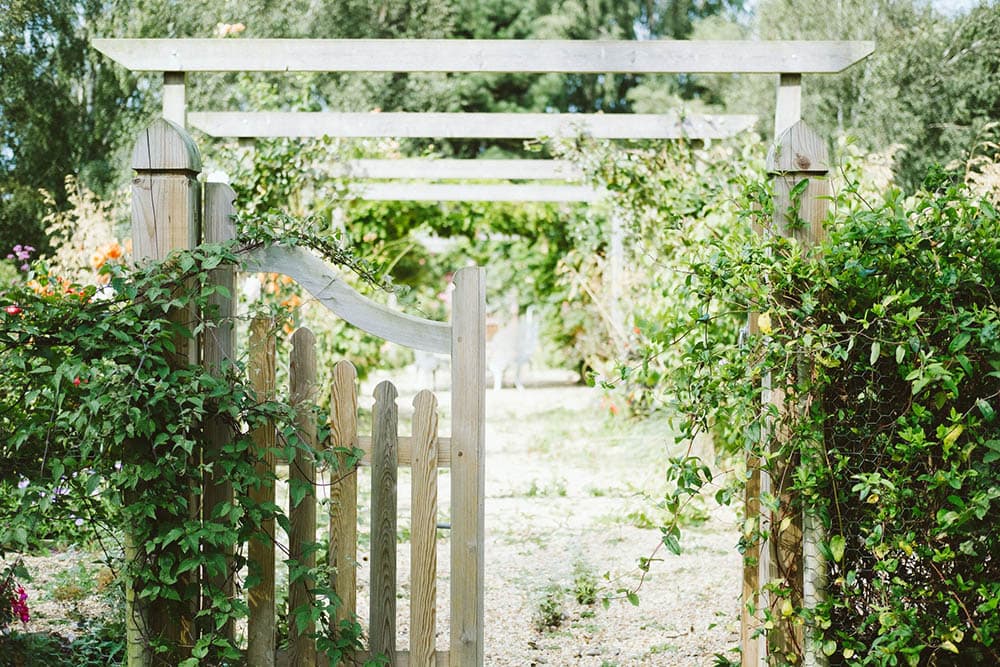 wooden garden gate