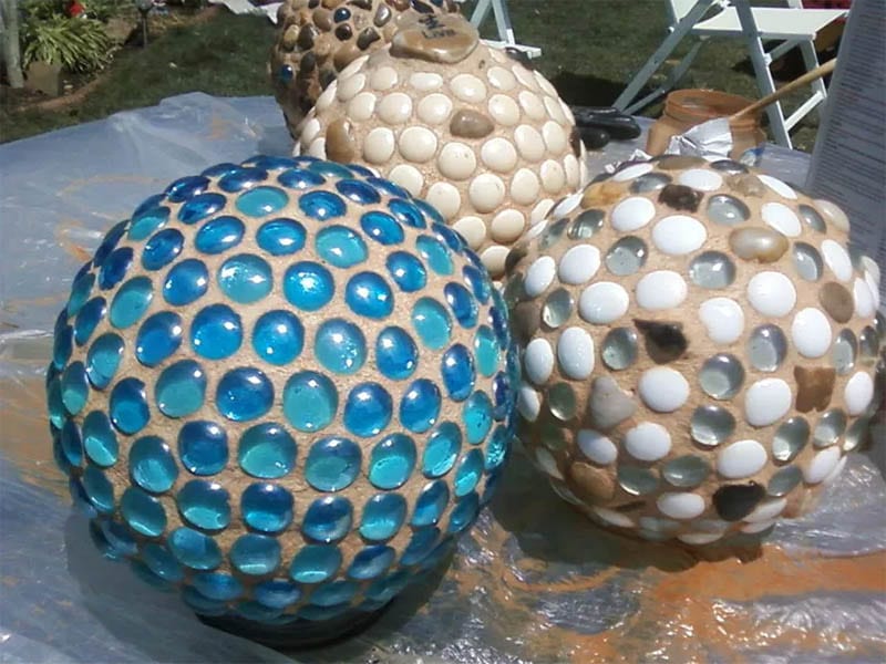 Colorful Garden Globes