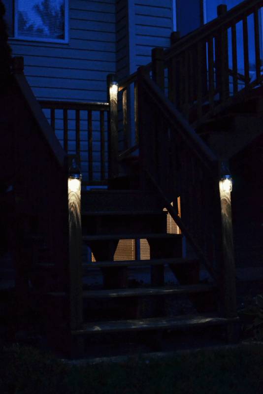 DIY mason jar hanging solar lantern
