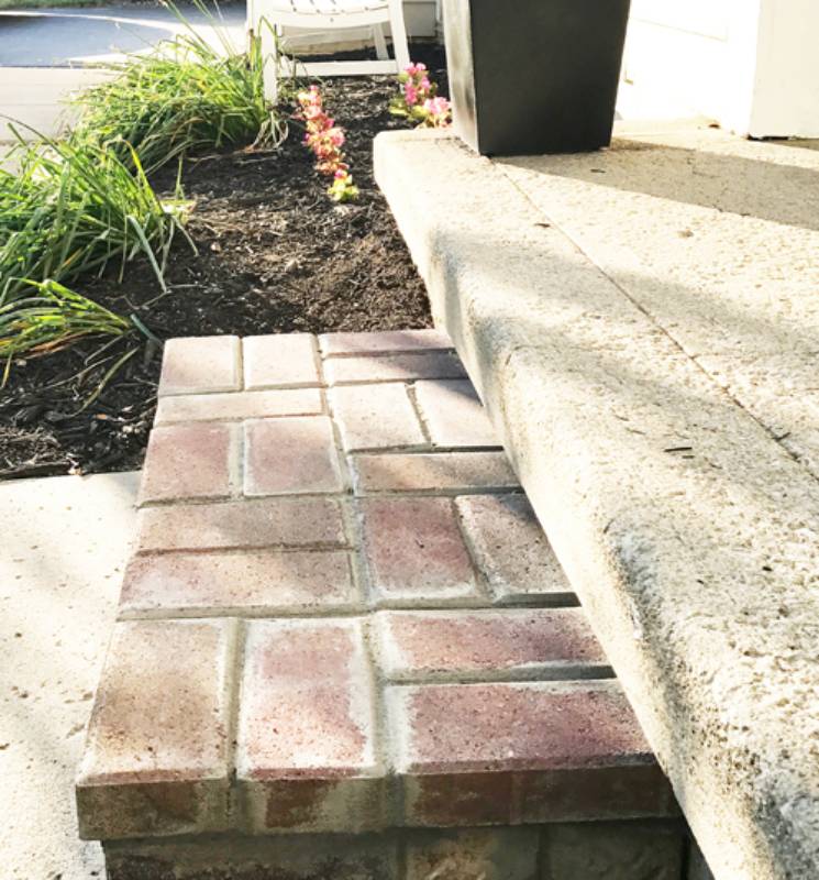 DIY new brick step