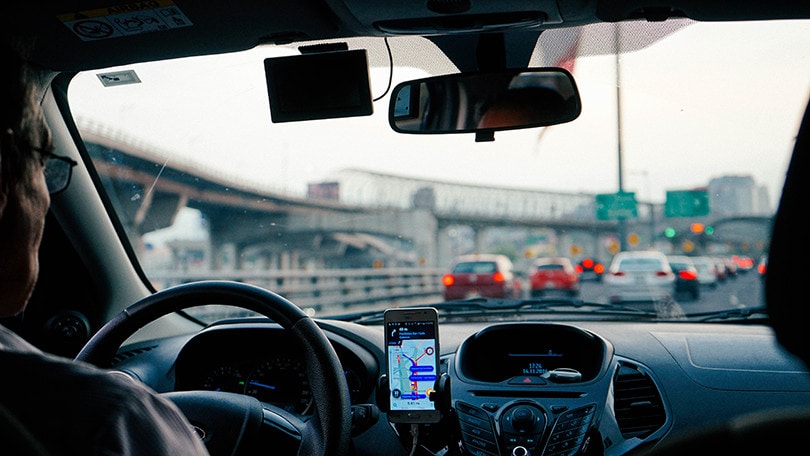 Driving With Uber App