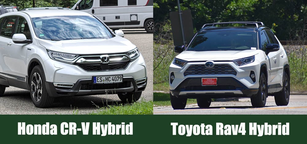 Honda CR-V Hybrid vs Toyota Rav4 Hybrid side by side