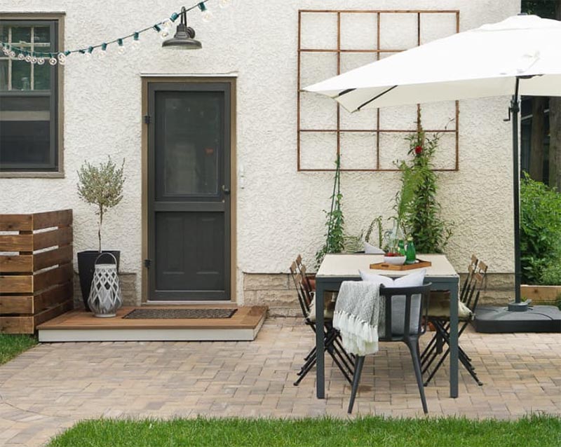 Level Brick Patio