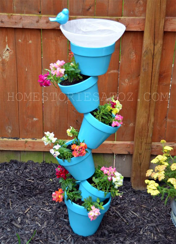 Planter Birdbath Combo