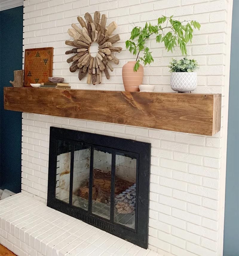 Rustic Fireplace Mantle