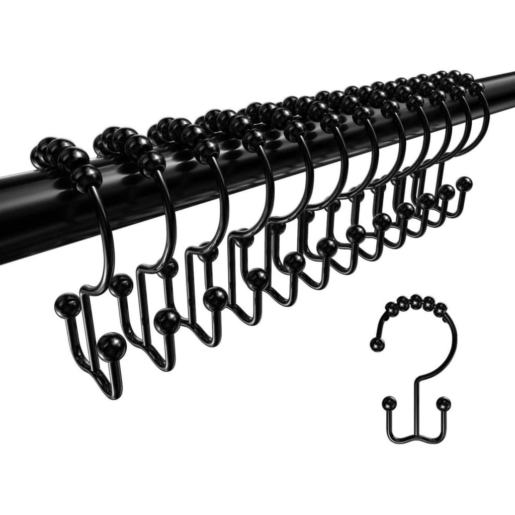 Teskyer Shower Curtain Hooks Rings (1)