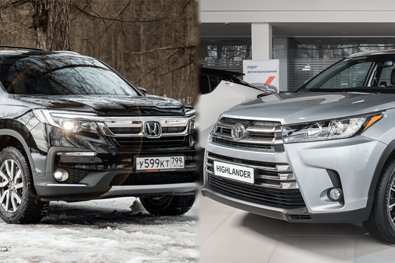 Toyota Highlander vs. Honda Pilot