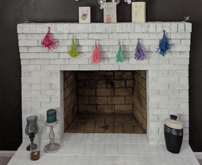 Whitewash Bricks with Chalk Paint