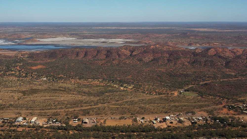 aerial view of Mt Isa, Queensland