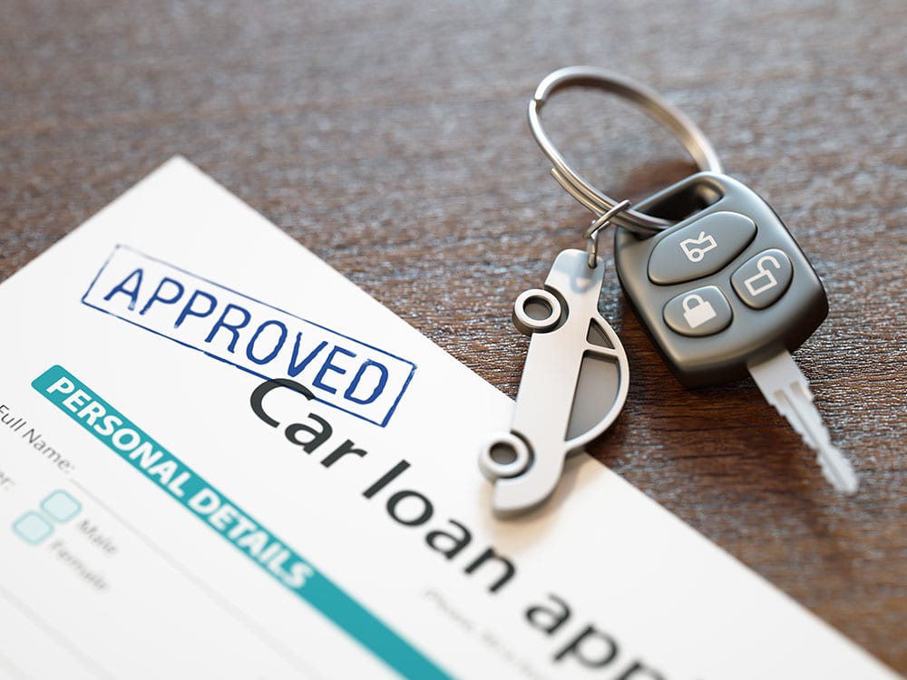 Approved car loan application