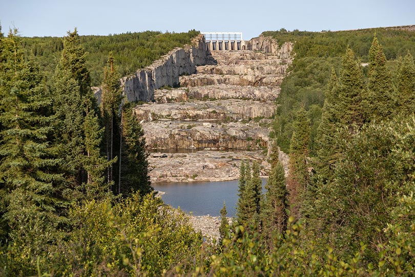 hydropower floodgate in quebec