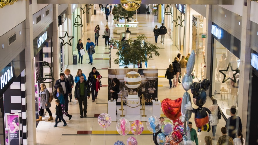 people in shopping mall