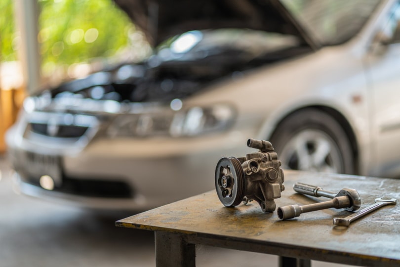 power steering pump on the table