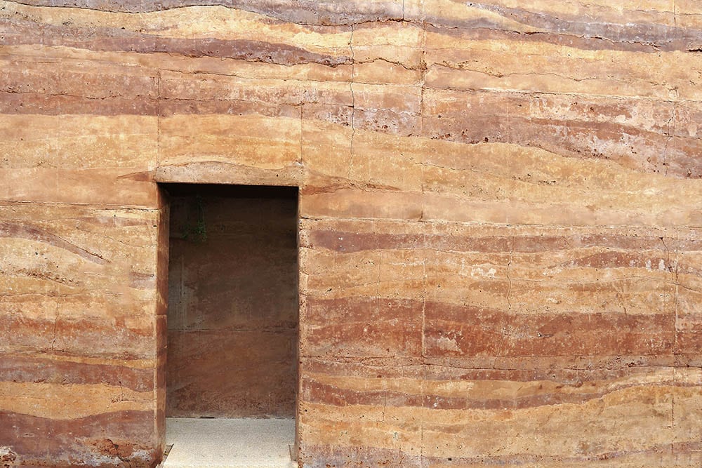 Rammed Earth Wall