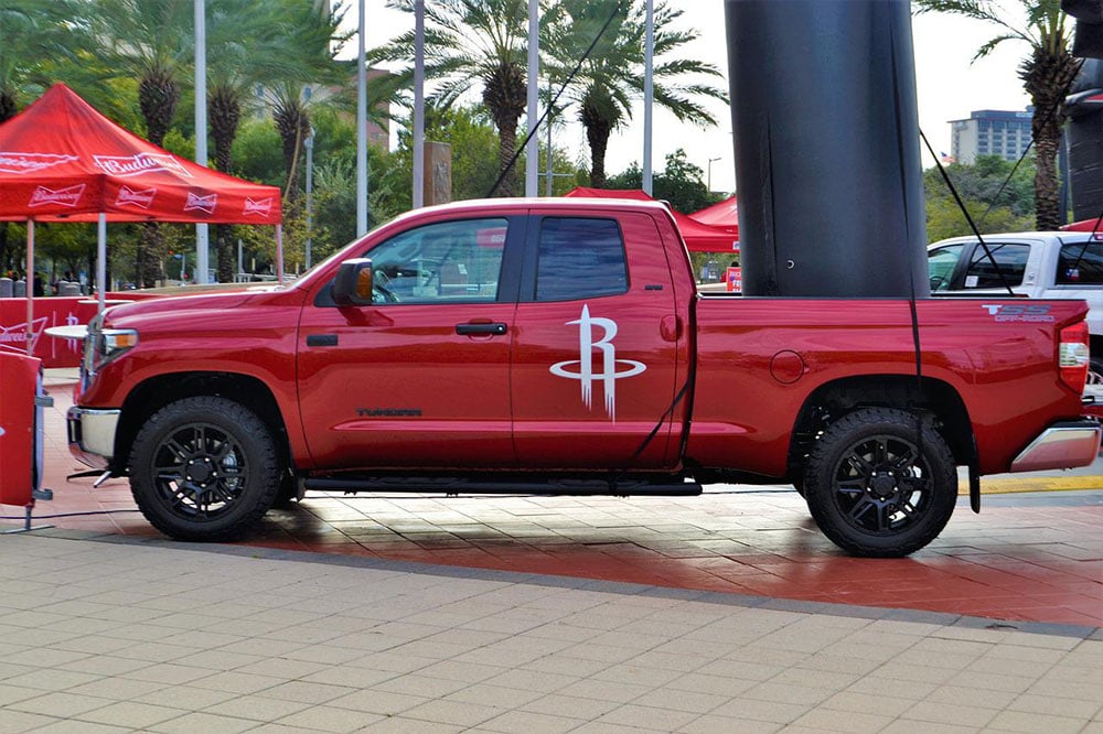 red toyota tundra