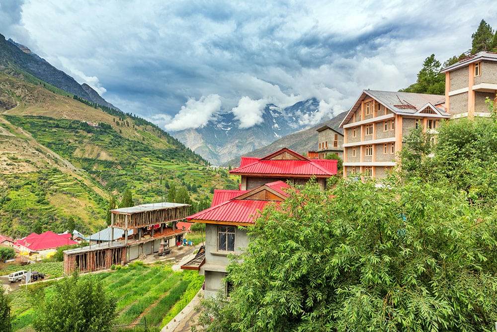village in Keylong, Himachal Pradesh