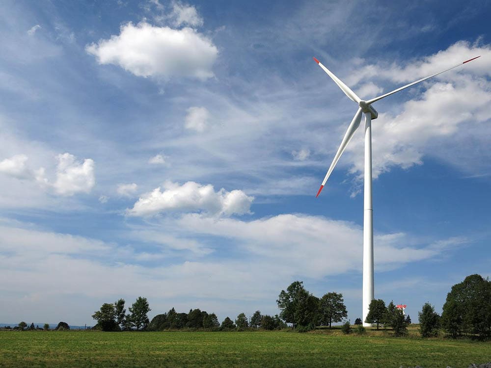 wind turbine in the field