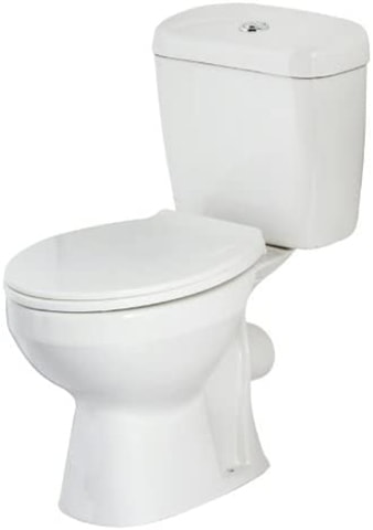 VeeBath WC Toilet Pan & Cistern with Soft Closing Seat (Base Toilet)
