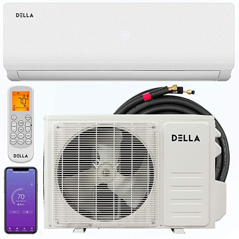 DELLA 12,000 BTU Mini Split Air Conditioner & Heater Ductless Inverter System