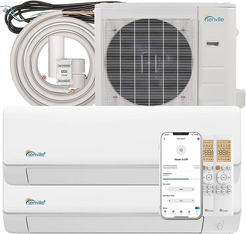 Senville SENA-36HF D Dual Zone Mini Split Air Conditioner Heat Pump