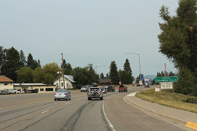 Columbia Falls Montana Sign