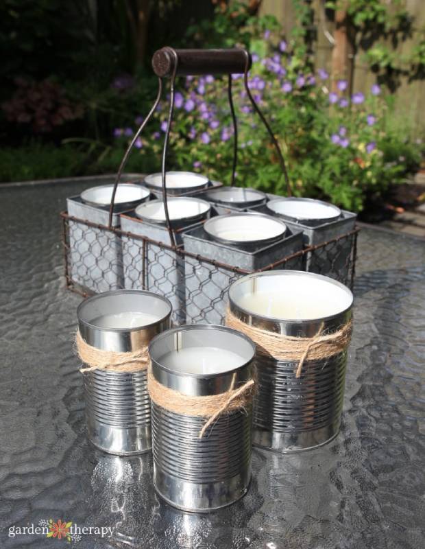 DIY citronella candles
