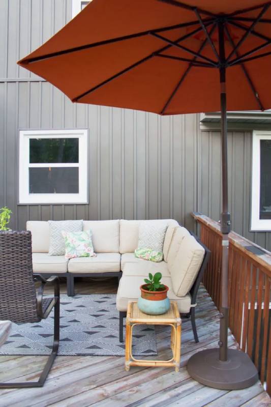 DIY shade sail installation