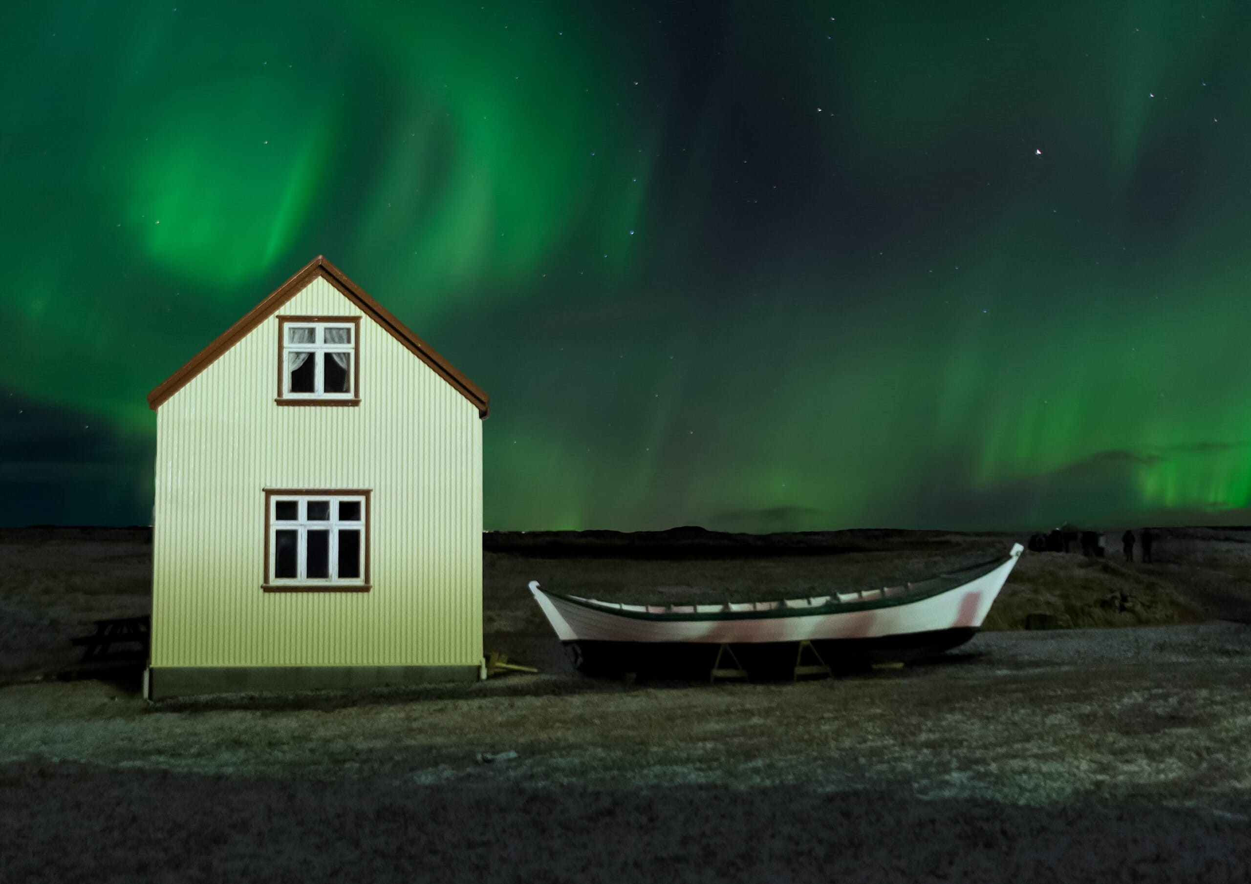 Dark Green house