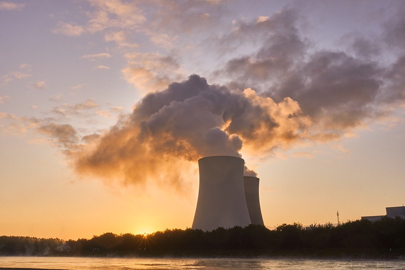 Nuclear Power Plant Sunset