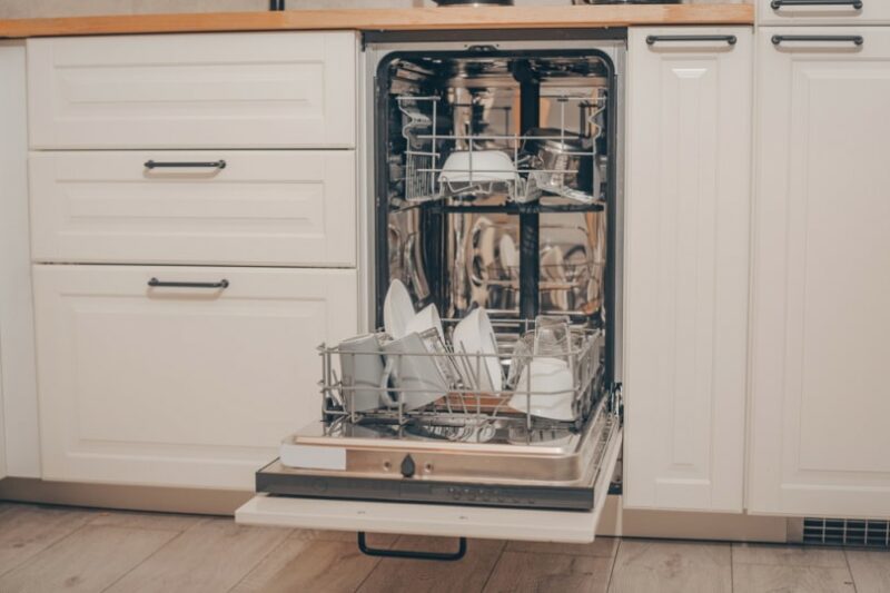 built in dishwasher in the kitchen