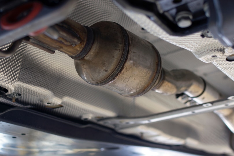 catalytic converter in modern car