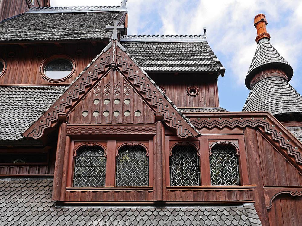 church with architectural shingles roofing
