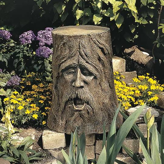 diy odin tree stump statue table