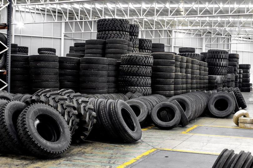 group of new tires