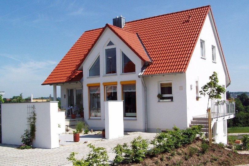 house with a gable roof