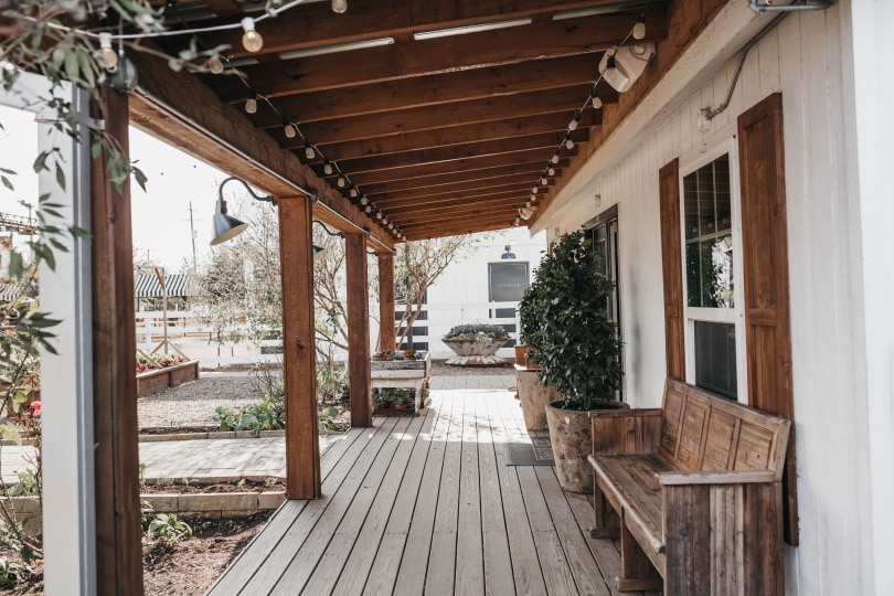 house wooden deck