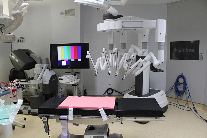 medical robot in a hospital