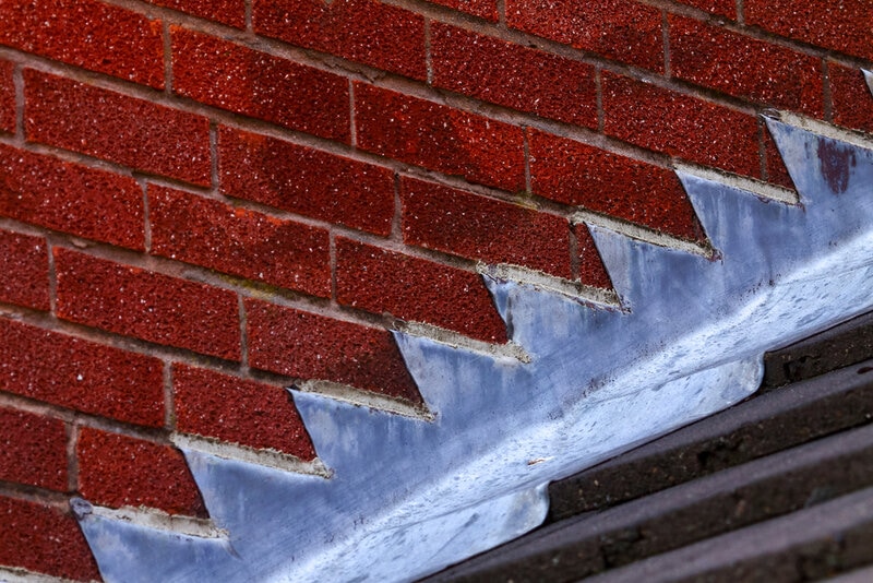 stepped roof flashing step flashing brick shingle