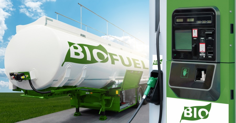 trailer tank and biofuel filling station