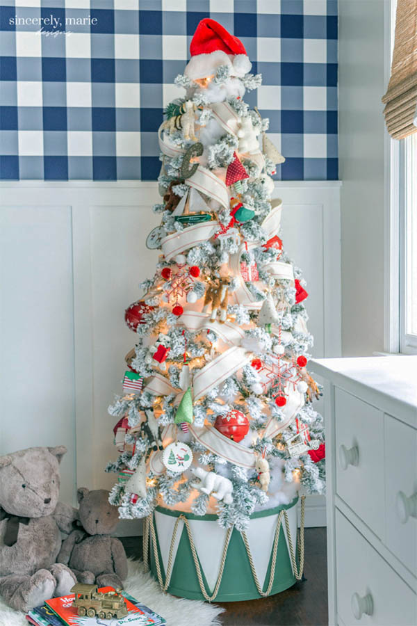DIY Drum Christmas Tree Stand