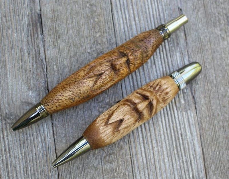 DIY Wood Spirit Pen by Four Oaks Crafts