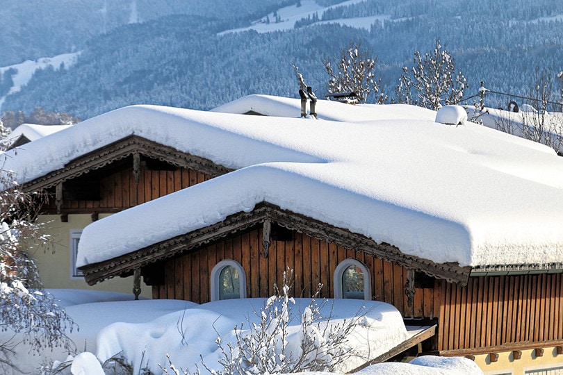 Houses Covered with Snow