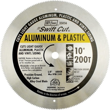 IVY Classic 35056 Swift Cut Aluminum & Plastic Cutting Circular Saw Blade