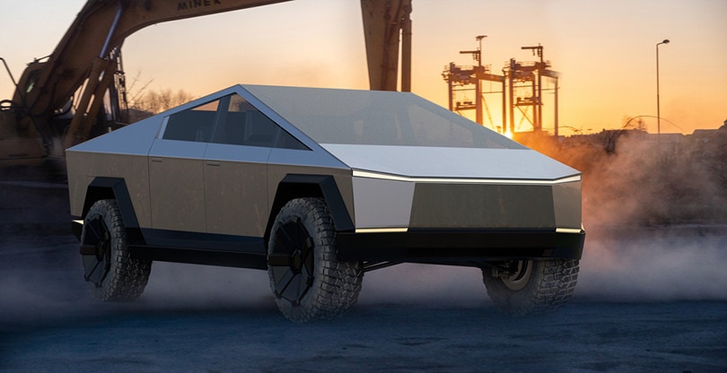 Tesla Cybertruck sideview