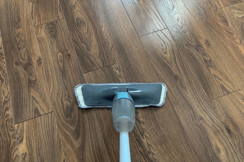 cleaning wooden floor