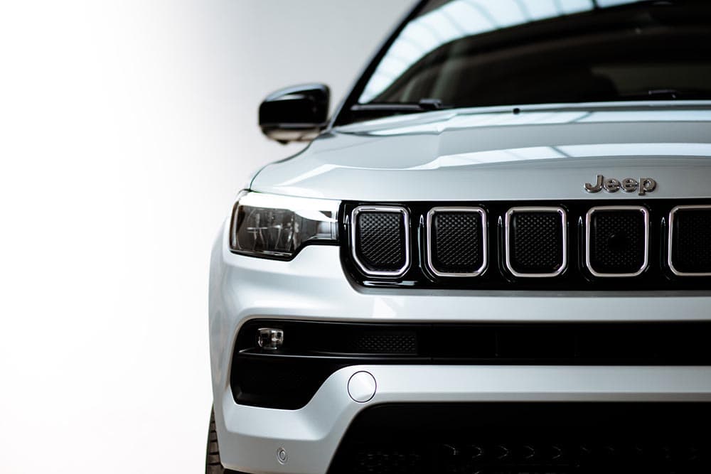 close up Jeep compass hood
