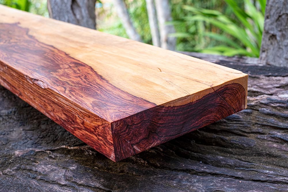 cocobolo wood up close