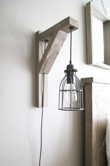 diy corbel sconce light