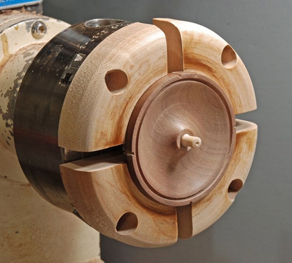 diy wood or pvc 4-jaw chuck