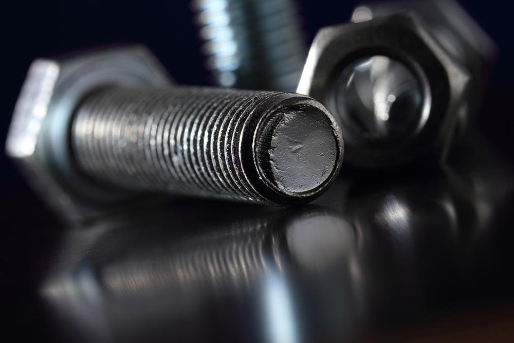 machine screws and nut